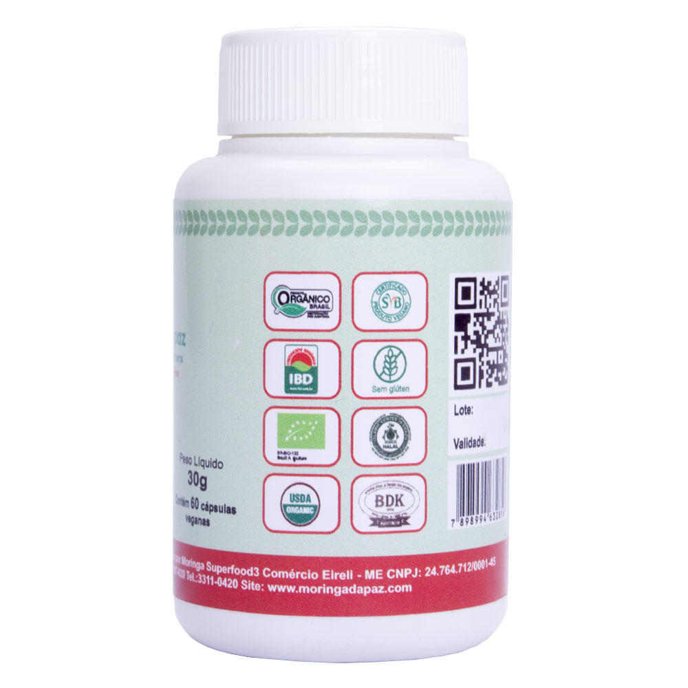 Moringa Oleifera 60 Cápsulas - Moringa da Paz - Image 2